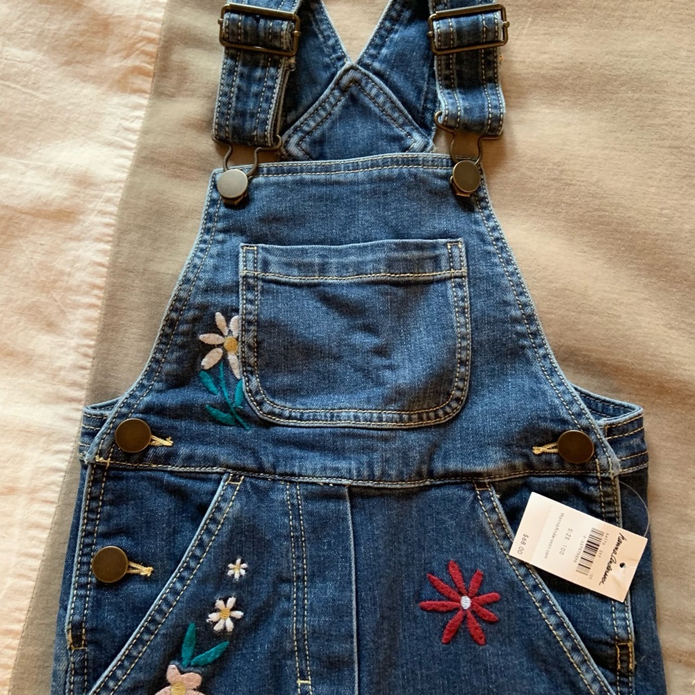 Hanna Andersson jeans/overalls size 4T NWT